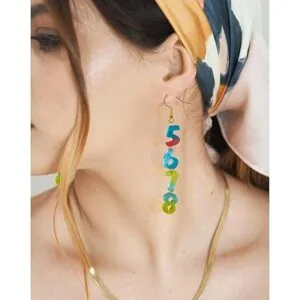 Molde de aretes del alfabeto moldes de silicona para la_2