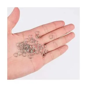 HUIHUIBAO 200 piezas de acero inoxidable Split Ring_4