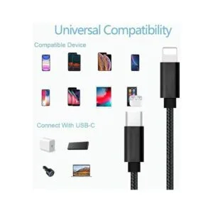 RoFI USBC a Phone 11 Cable de carga compatible con_5