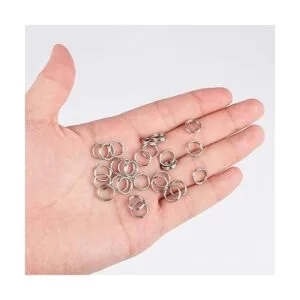 HUIHUIBAO 200 piezas de acero inoxidable Split Ring_3