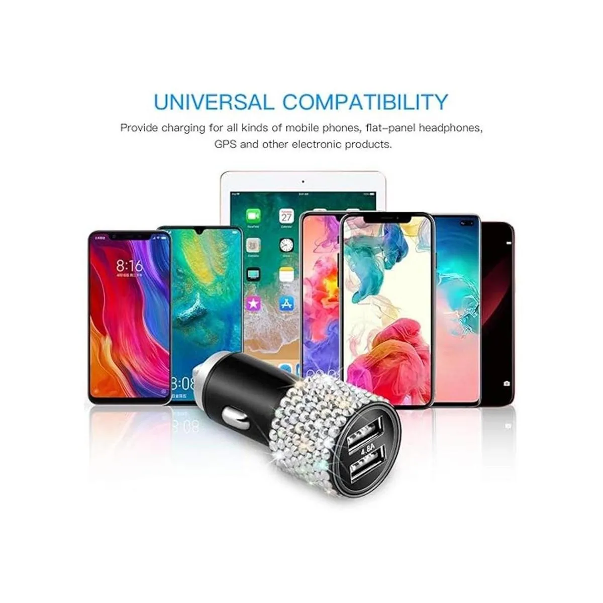 Otostar Cargador doble USB para automóvil salida de 4.8_6