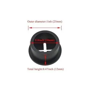 HAHIYO 4 piezas de 0.8 pulgadas0.787 in de goma flexible_2