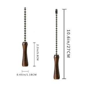 Cadena de ventilador de techo adornos decorativos de 12_5