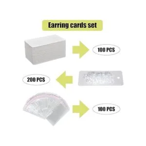 Twavang Juego de 100 tarjetas para pendientes de papel_3