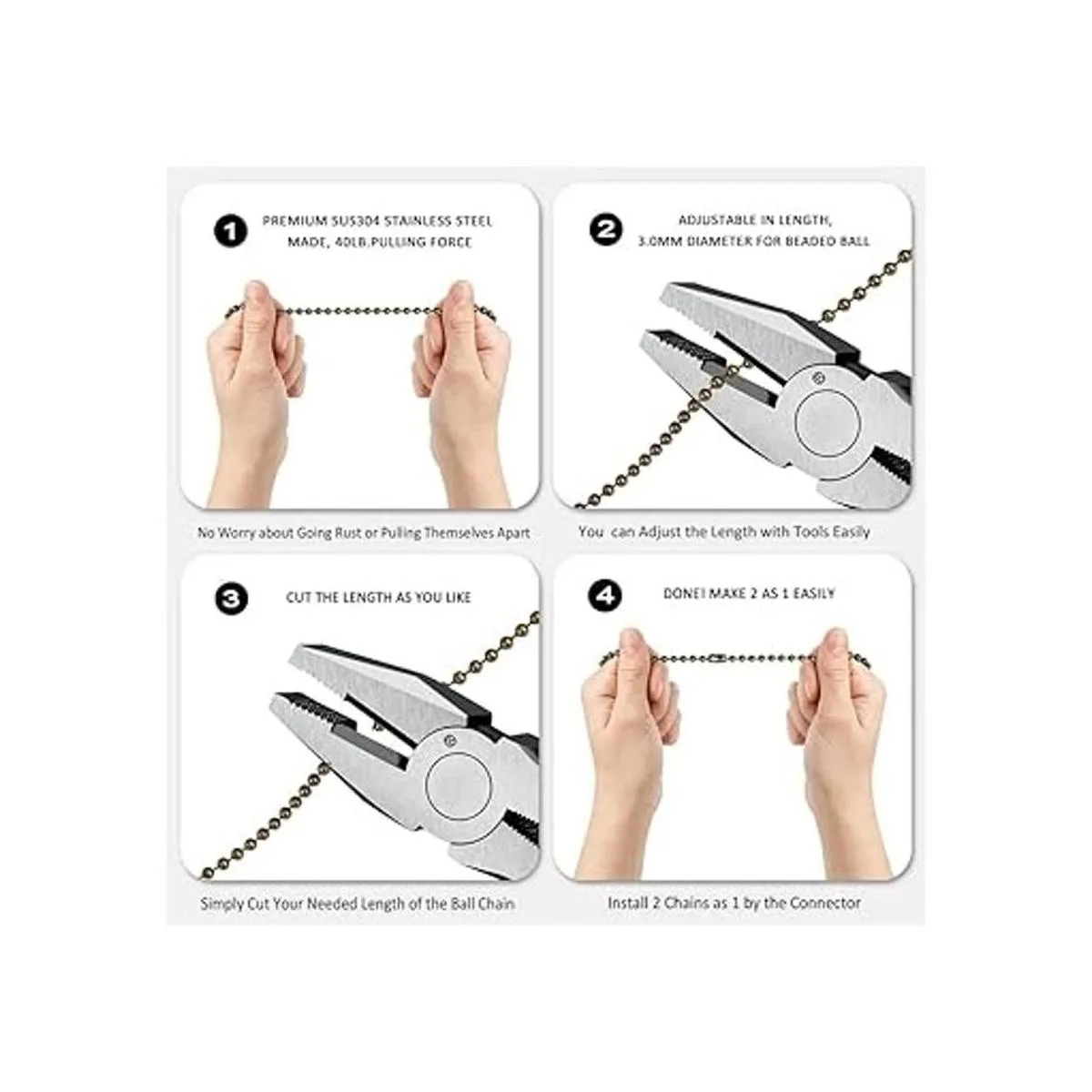 Cadena de ventilador de techo adornos decorativos de 12_4