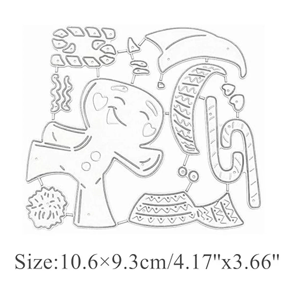 Esquiar pan de jengibre para hombre troqueles de metal_2