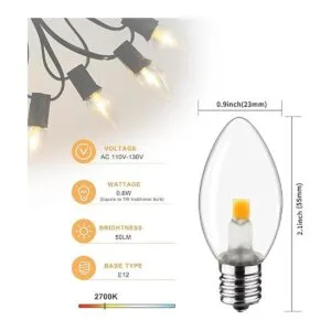 Paquete de 2 cables de accesorios con 2 bombillas de_2