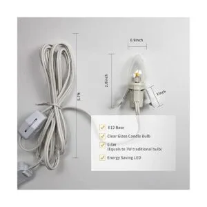 Paquete de 2 cables de accesorios con 2 bombillas de_3