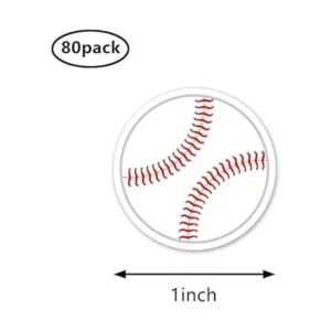Pegatinas deportivas de pelota de béisbol de 1 pulgada_2