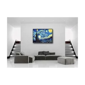 NIHOJIUMA Van Gogh Kit de pintura de diamantes de noche_3
