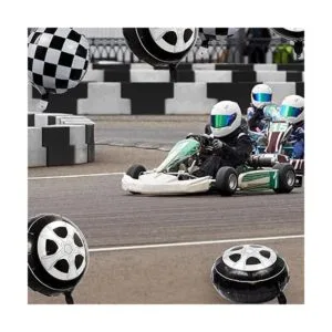 12 globos a cuadros blancos y negros de 18 pulgadas_4