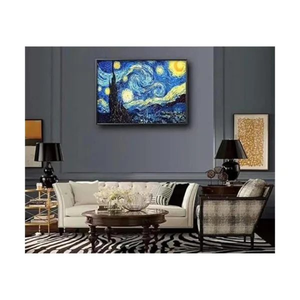 NIHOJIUMA Van Gogh Kit de pintura de diamantes de noche_5