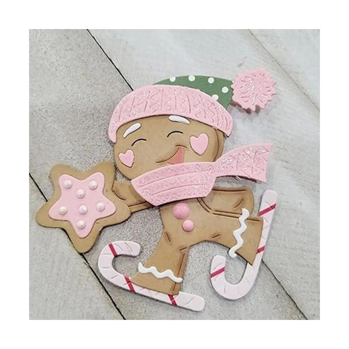 Esquiar pan de jengibre para hombre troqueles de metal_5