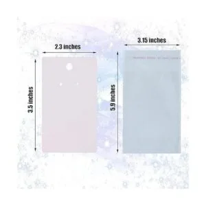 Twavang Juego de 100 tarjetas para pendientes de papel_2