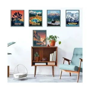 Juego de 9 pósteres vintage del parque nacional_6