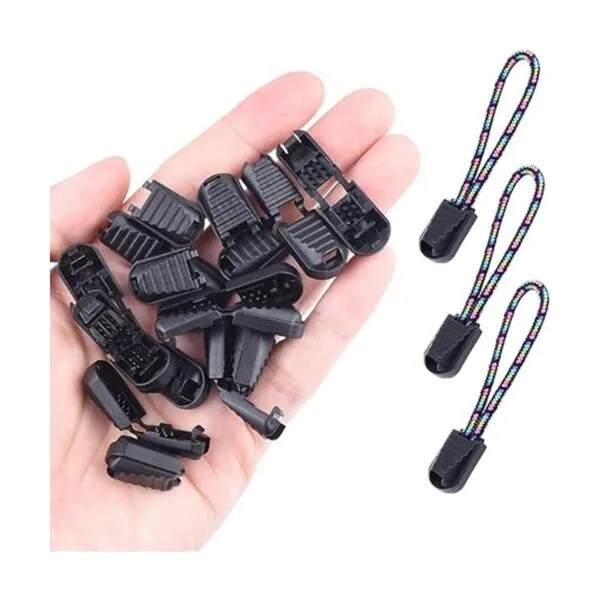 Paquete de 25 pestañas con cremallera puntas de cordón_3