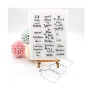 KSCRAFT Deseos de Navidad con tabla de cortar sello de_2