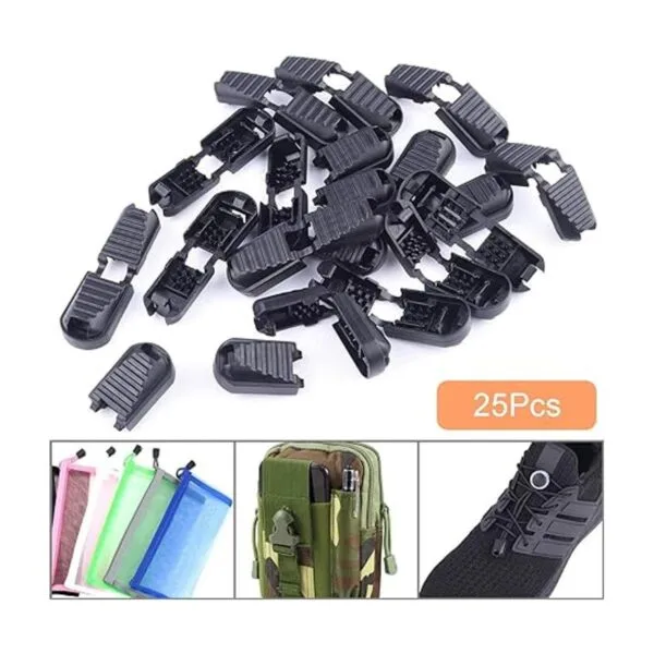 Paquete de 25 pestañas con cremallera puntas de cordón_5