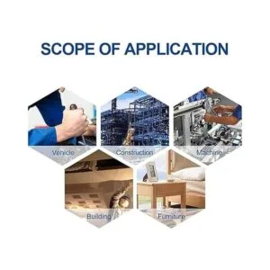 Utoolmart Regla de ángulo recto regla de acero al carbono_7