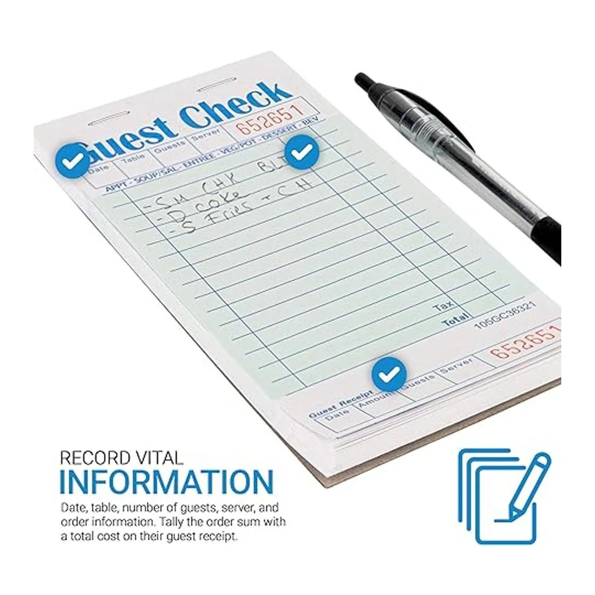 Stock Your Home Libro de cheques de invitados 5 libros_4