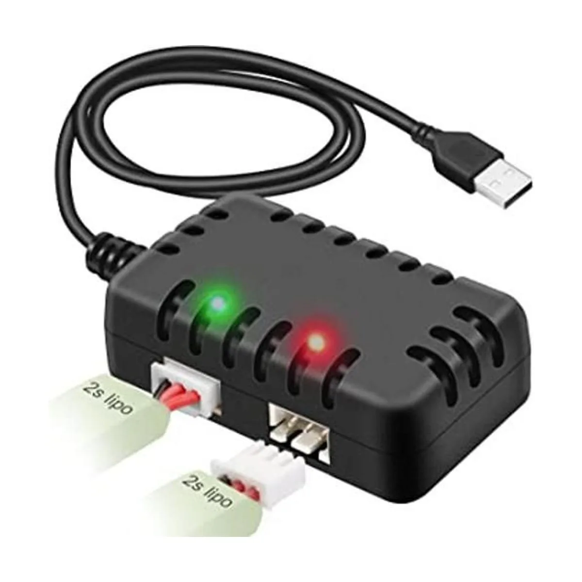 Crazepony Cable cargador de equilibrio USB 2 en 1 1A con_1