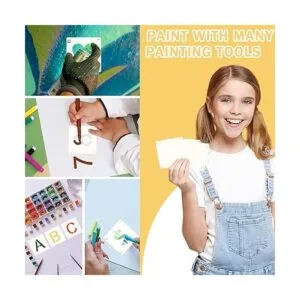 Augshy Paquete de 56 plantillas de letras y números del_6