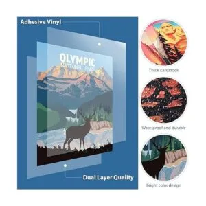 Juego de 9 pósteres vintage del parque nacional_3