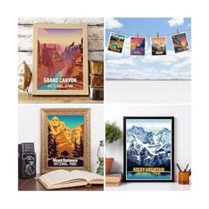 Juego de 9 pósteres vintage del parque nacional_4