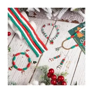 Cuentas de arcilla de Navidad 24 estilos de colgantes_5
