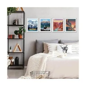 Juego de 9 pósteres vintage del parque nacional_5