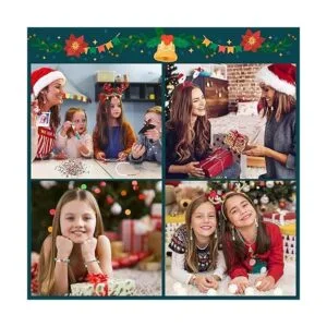 Cuentas de arcilla de Navidad 24 estilos de colgantes_7