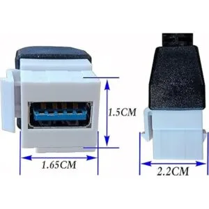 zdyCGTime USB 3.0 Keystone Jack insertos USB 3.0 A a USB_3