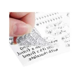 4 hojas de tarjetas de sello de silicona transparente con_3