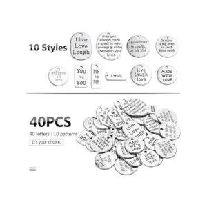 Inspiration Words Charms Craft Supplies Abalorios_6