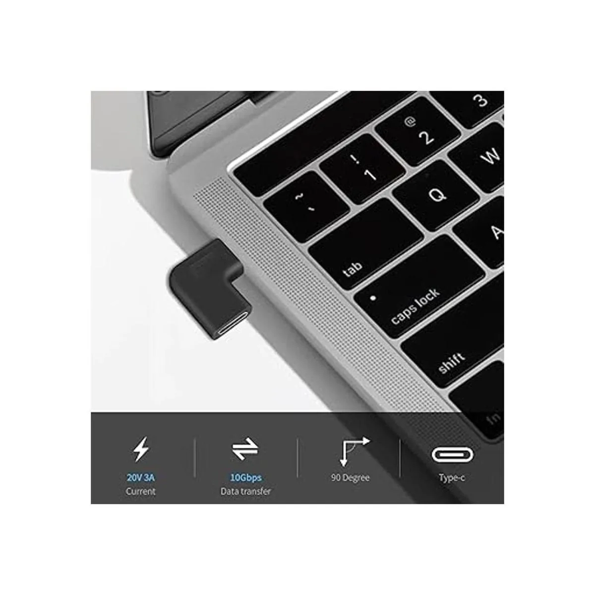 Poyiccot Adaptador USB C de ángulo recto adaptador USB C_3