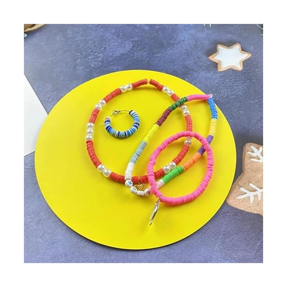 4000 cuentas de arcilla polimérica de mezcla rosa cuentas_5