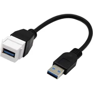 zdyCGTime USB 3.0 Keystone Jack insertos USB 3.0 A a USB_4