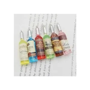 10 piezas de varios colores mini botellas de vino de_4