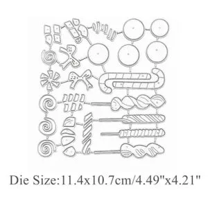 Troqueles de metal de caramelo de Navidad marco de_2