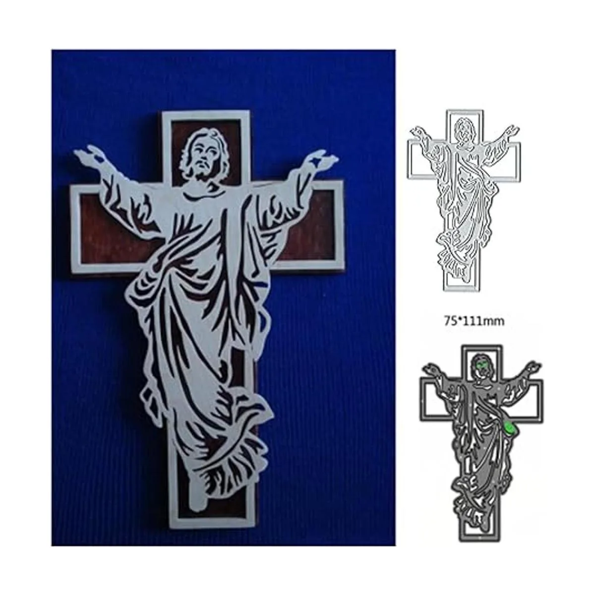 Cross Jesus Troqueles de metal para manualidades_6