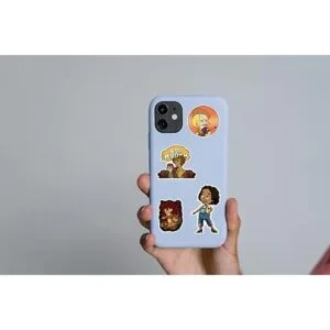 Paquete de 50 calcomanías de mercancía de boca grande_5