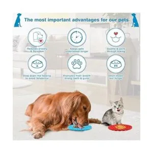 MooonGem Almohadilla de lamer para perros almohadillas de_5