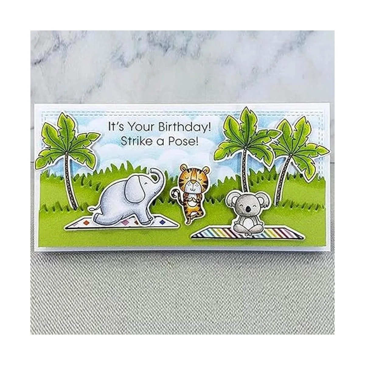 Juego de 4 piezas con marco rectangular de metal_3