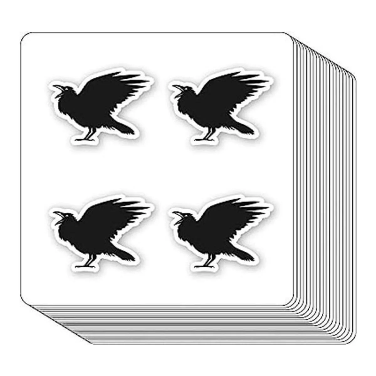 Raven Blackbird Pegatinas de cuervo de 1.0 in para_1