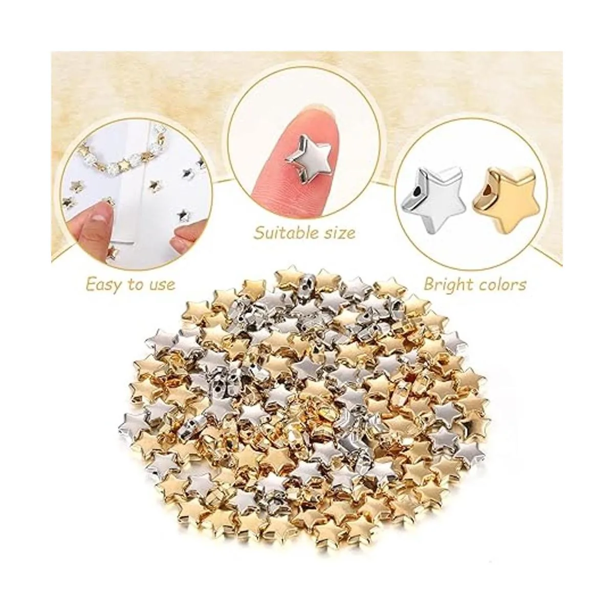 400 cuentas espaciadoras de estrella cuentas de estrella_2