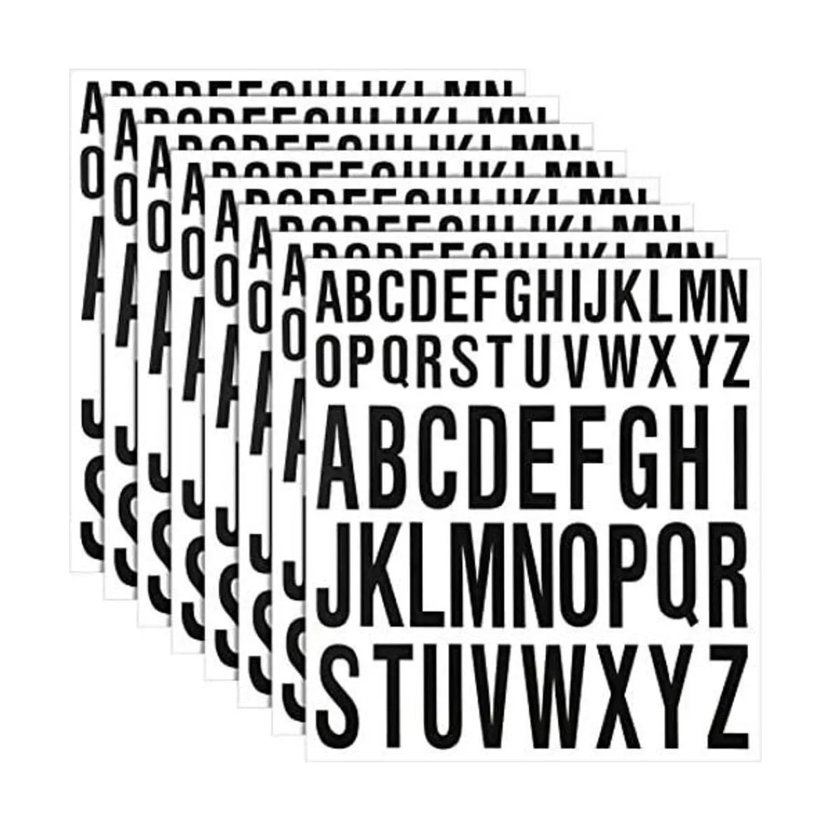 8 hojas de letras autoadhesivas de vinilo adhesivas de_1