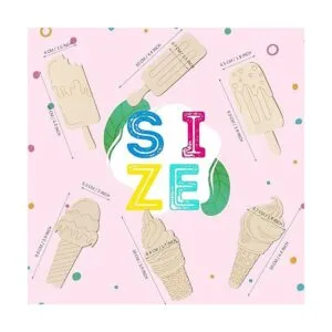 Recortes de madera de helado sin terminar recortes de_2