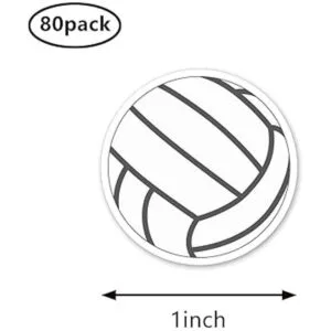 Pegatinas deportivas de voleibol de 1 pulgada para álbumes_2