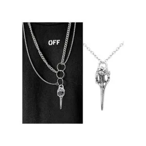 Abalorio de calavera de cabeza de pájaro 25 piezas de_4