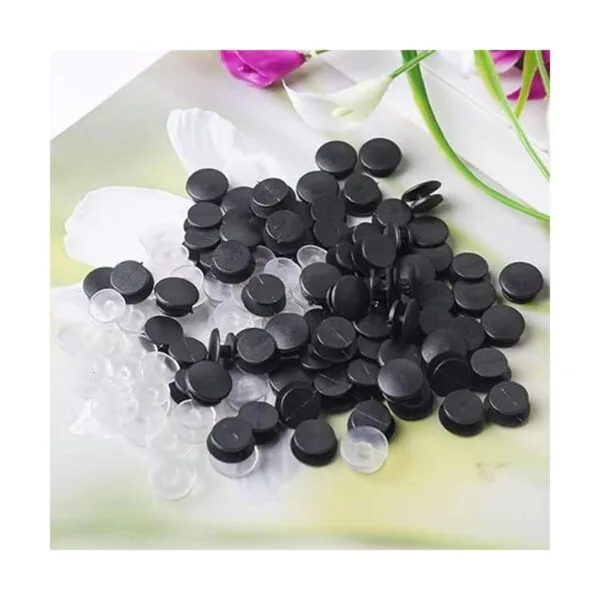 200 piezas de botón de plástico con hebilla 2 colores de_5